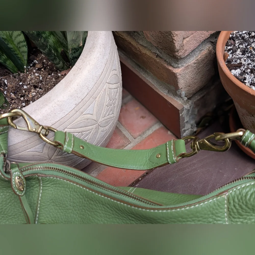 Vintage Cole Haan Village Green Purse Shoulder Bag Hobo 90's Y2K - Picture 10 of 15
